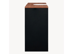 Mueble Bajo Lavabo Trond Con Puerta 60x66x30cm - Negro/nogal en.casa