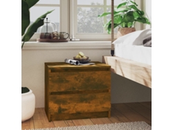 Mesa Cabeceira LOVELY HOME Mesinha 2Pcs 50X39X43,5Cm Deriv. Madeira Carvalho Fumado