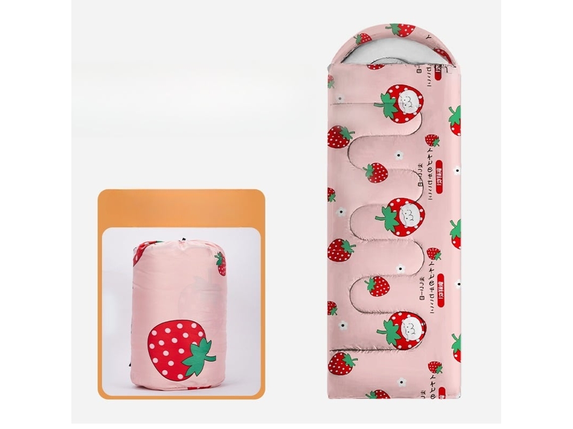 Saco De Dormir Para Acampar - 1 Kg, Impermeable, Apto Para Todas Las Estaciones, Color Rosa. Panoona