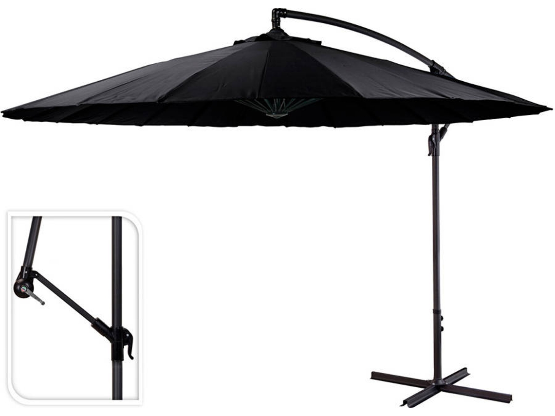 Sombrilla PROGARDEN Negro Excéntrico (300 cm)