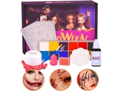 Kit de maquillaje de Halloween con sangre artificial lavable para fiestas de cosplay de zombis y vampiros, Fer Vayotoy