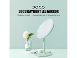 Espejo De Maquillaje Led Con Luz Diurna, Recargable Por Usb, Ángulo Ajustable, 3 Modos, Brillo Infinito, Base De Almacenamiento.
