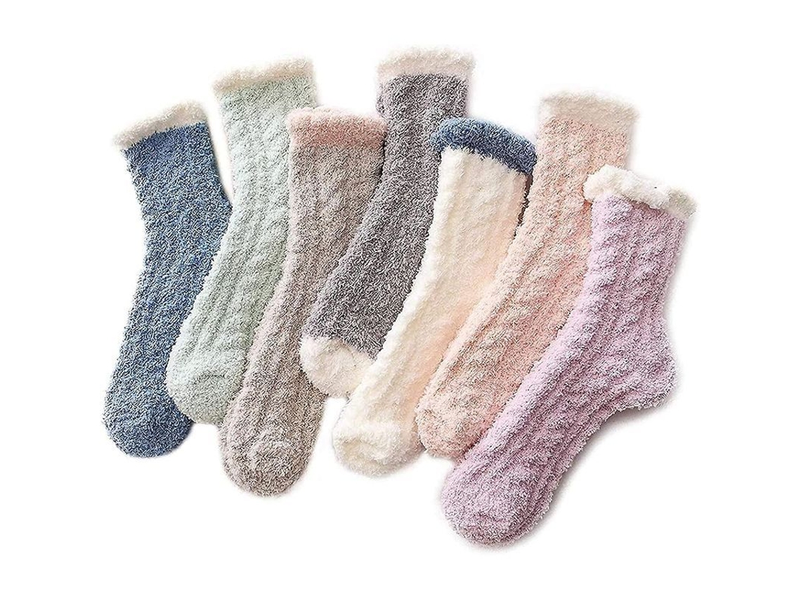 2026-calcetines Mujer Invierno Suaves Peludos Abrigados Confortables Para Hogar Regalo Navidad