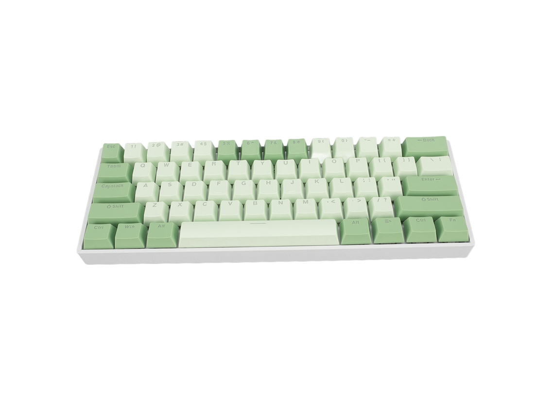 Teclado Mecânico 61 Teclas Switch Azul Rgb Modos De Iluminação Usb C Com Fio Para Escritório E Jogos