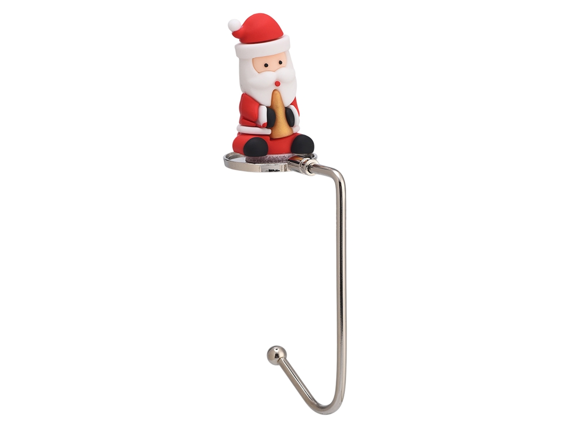 Ganchos para calcetines navideños, soportes para chimeneas con temática navideña TRUYUETY
