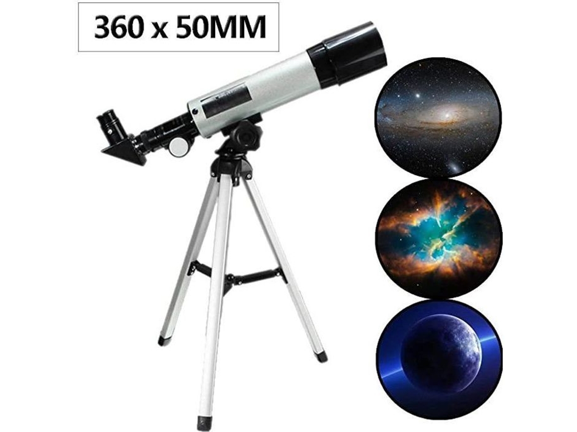 Telescopio astronómico monocular con zoom de 360/50 mm para exteriores