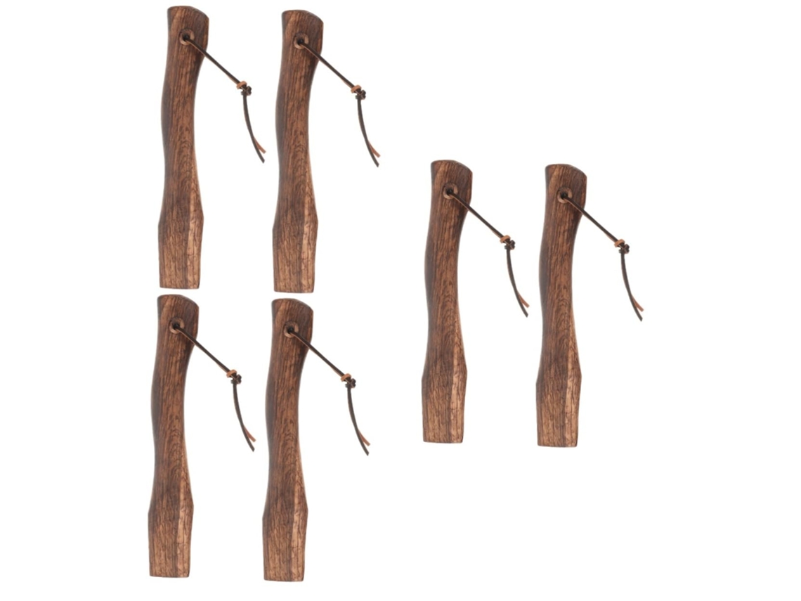 Besportble Juego De Piezas Accesorios Prácticos Mango Madera Una