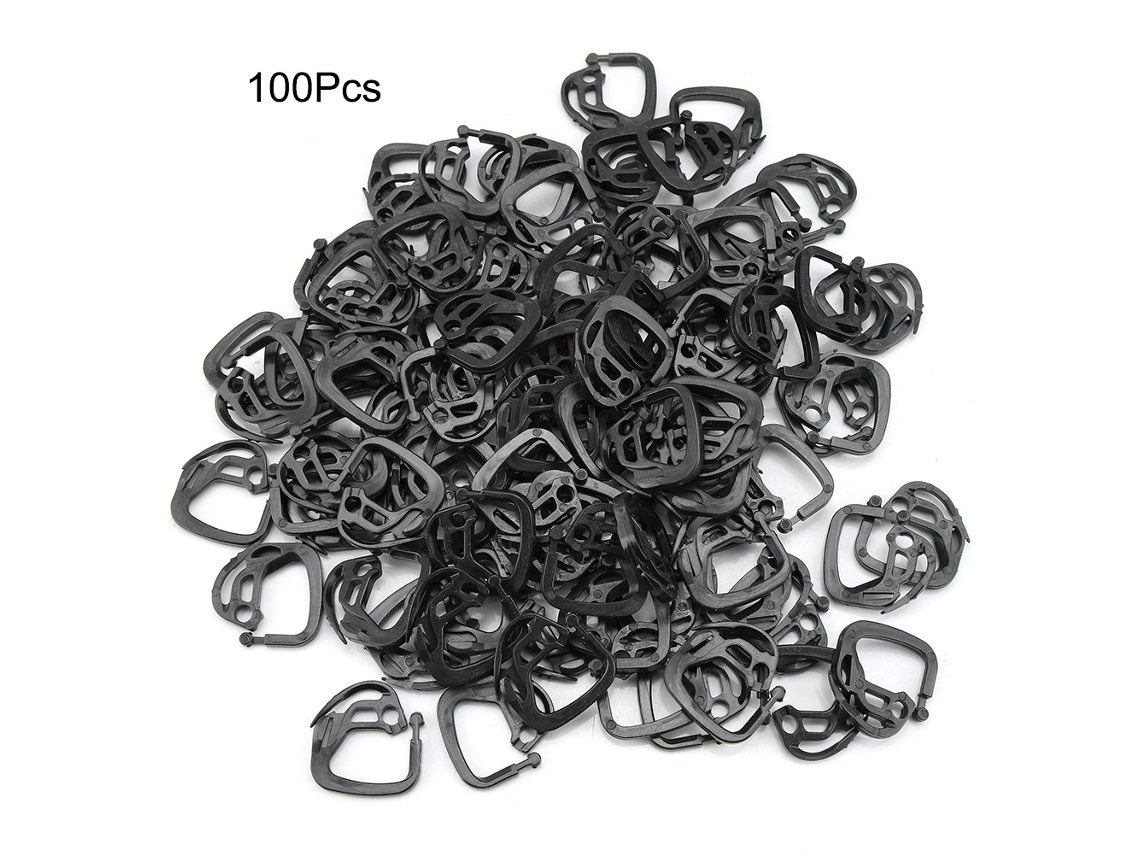 100 Ganchos De Plástico Para Tela De Sombra, Accesorios Para Invernadero Resistentes A Los Rayos Uv.