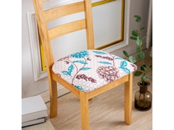 1 paquete de funda protectora extraíble para silla de comedor para el hogar, patrón de restaurante 2-Tamanho universal LUUCOZK