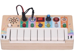 Tablero Sensorial Para Niños, Con Interruptor De Luz Led, Actividades Electrónicas Madera,