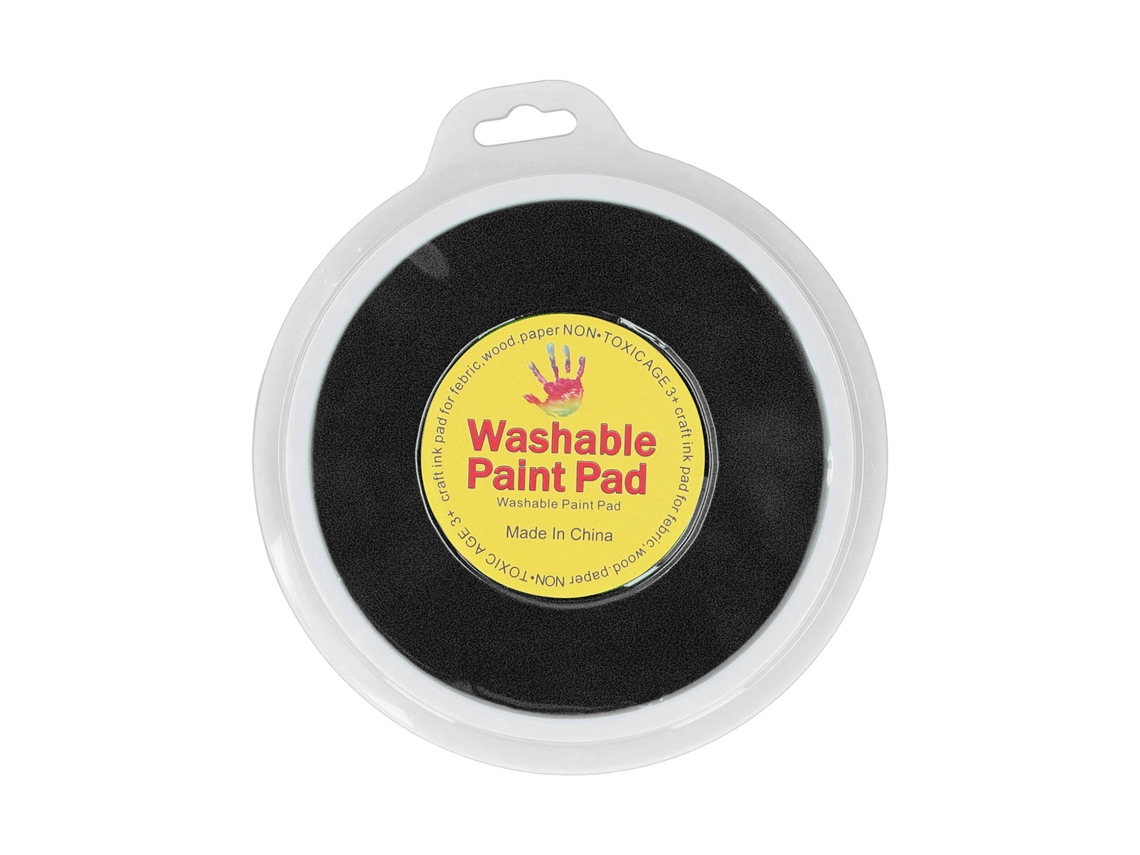 Almohadilla De Tinta Redonda Lavable Para Que Los Niños Hagan Grafitis Y Huellas Dactilares En Madera Y Tela.