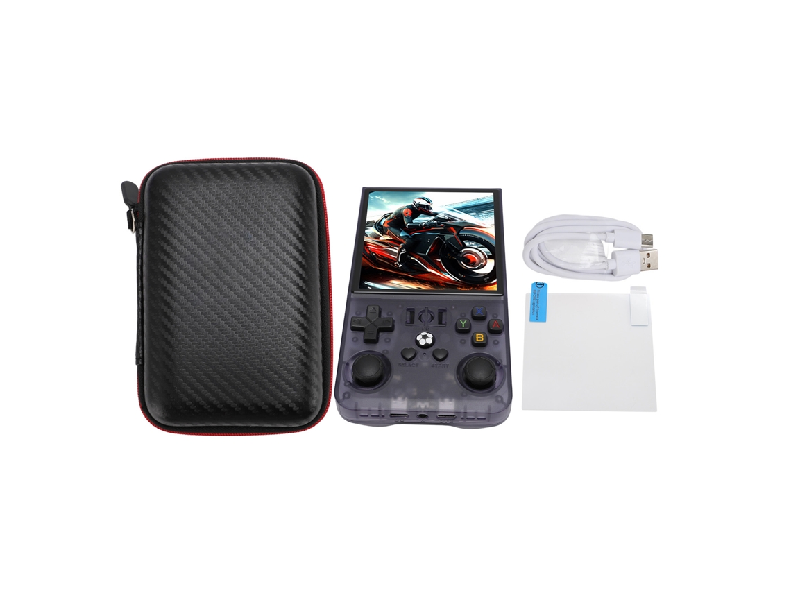 Consola De Juegos Portátil Retro Con Pantalla Ips De 4 Pulgadas (720x720), Batería De 4000 Mah Y Tarjeta De Memoria De 64 Gb.