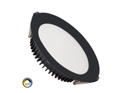 Downlight LED 30W SAMSUNG New Aero Slim CCT Seleccionable 130 lm/W Microprismático (UGR17) LIFUD Negro Corte Ø 200 mm LEDKIA