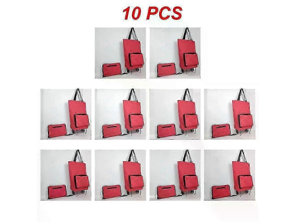Bolsa de compras plegable, carrito con ruedas, organizador de verduras, portátil. GOKOCO