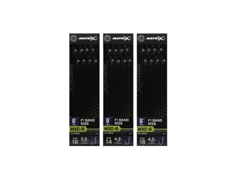 Juego de 8 bajos de línea sin anzuelo MATRIX MXC-6 F1 Band
