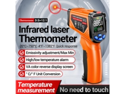 Termómetro Láser Infrarrojo Aneng Th06 -20℃~750℃ Detector Industrial De Pantalla Va Inversa