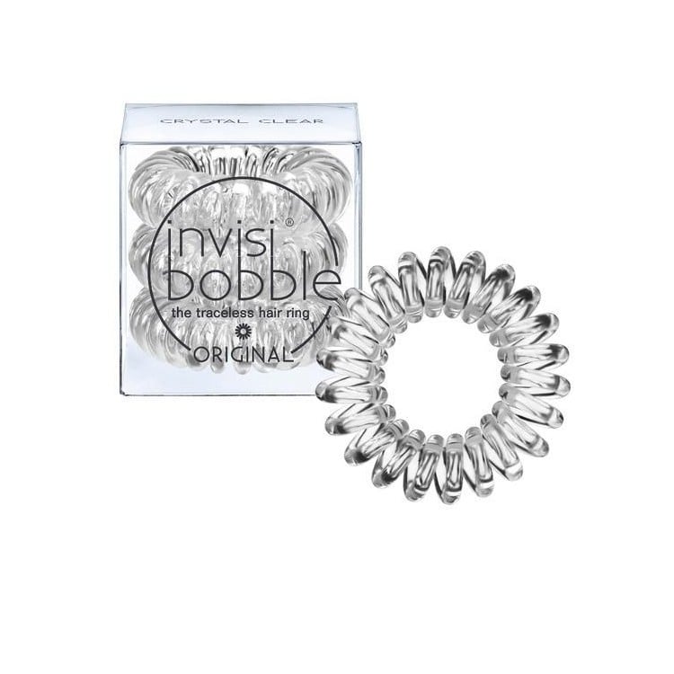 Goma para el cabello INVISIBOBBLE Slim Crystal Clear 3 un.