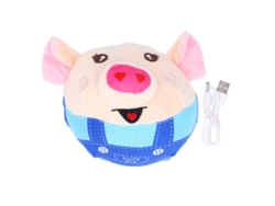 Peluche Saltarín Con Sonido De Adorable Blue Pig Animal Creation Para Bebés