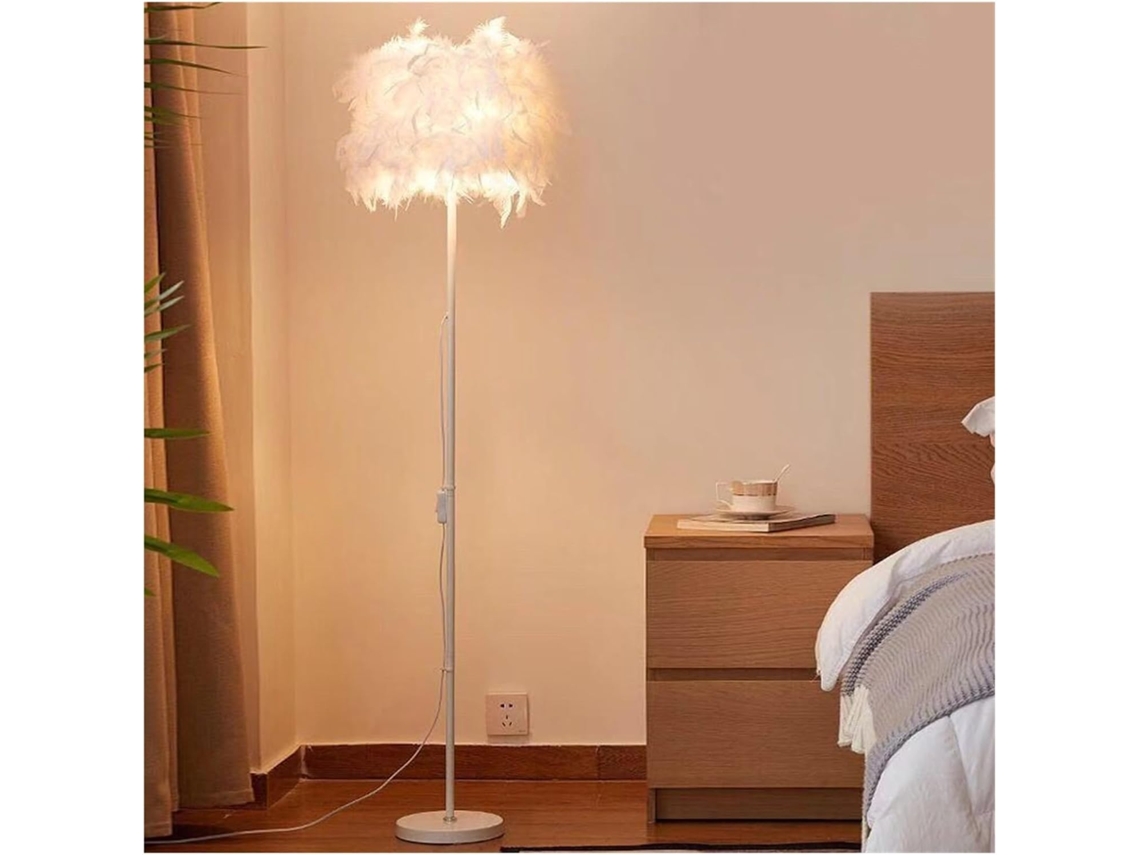 Lámpara De Lectura Estilo Pluma, Lámpara De Mesa Moderna Y Cómoda, Lámpara De Pie, Decorativa