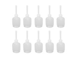 10 botellas de enema de 200 ml para ducha vaginal y anal, color blanco