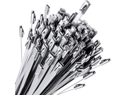 Paquete De 100 Clips Autoblocantes De Acero Inoxidable Para Cercas De Jaulas De Mascotas.