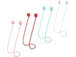 Juego de 4 correas magnéticas antipérdida para auriculares, fabricadas en silicona suave, cómoda y duradera, ideales para Gokoco