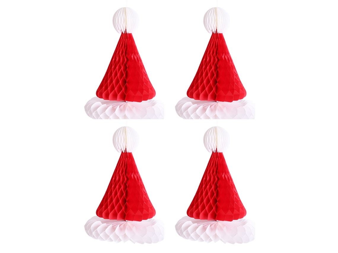 piezas de adornos para árbol de Navidad en forma de panal - Sombreros de Navidad AURUM
