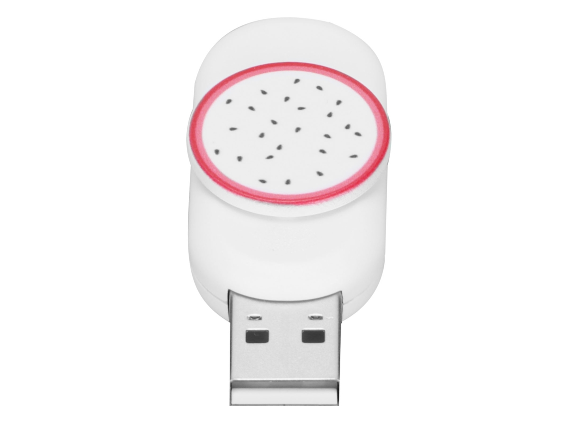 Memoria USB (portátil y estable) con forma creativa de fruta del dragón, estilo botón, regalo único e hilo, memoria USB pequeña y mini de 128 GB