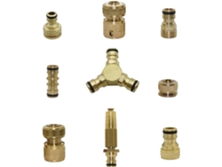 Conector Roscado De Latón Tipo 9 16 Mm Para Manguera Latón