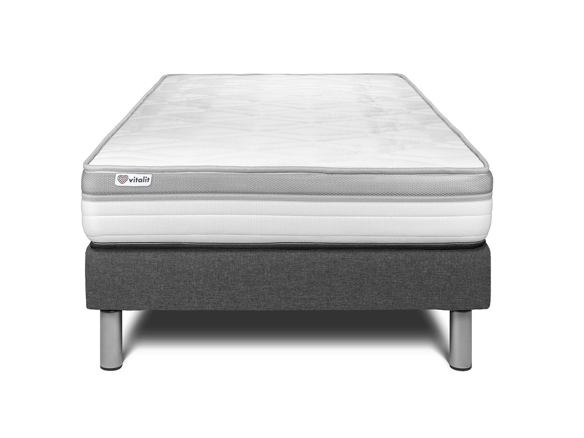 Canapé de Matrimonio Vital Relax Altura VITALIT Gris (90x190)