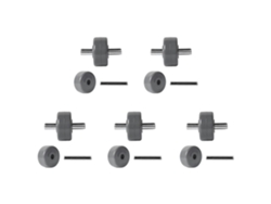 5 Pair Replacement Wheels For Shark Vacuum Cleaner Fit For Models Nv350 Nv351 Nv355 Nv356e Nv500 Nv501