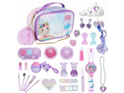 Kit De Maquillaje Para Niñas De 29 Piezas, No Tóxico, Juguete De Maquillaje Infantil, Regalo De Navidad Y Cumpleaños.
