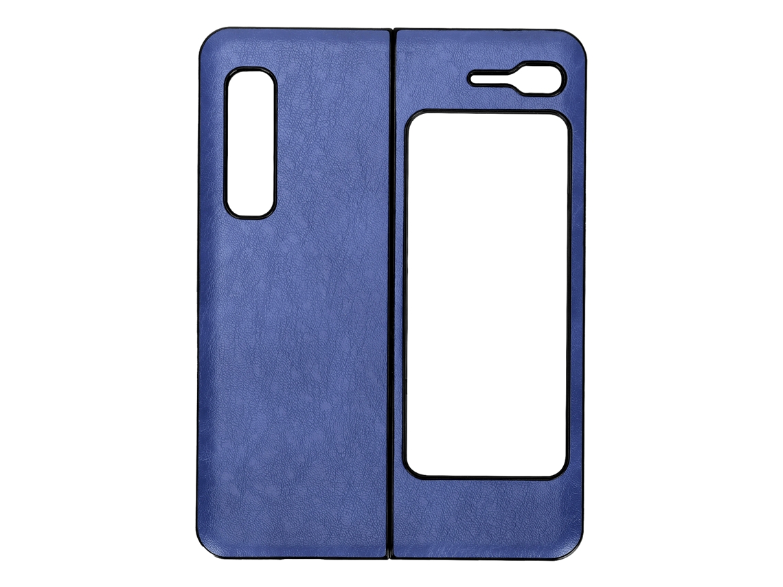 Capa De Couro Anti-risco Para Samsung Galaxy Z Fold 1/w20 - Proteção Completa E Estilo (azul)