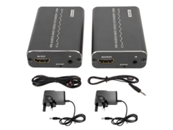 Extensor De Interfaz Multimedia Hd A Través De Cat6a De Hasta 120 M, 1920x108p, 60 Hz Con Control Remoto Ir. Enchufe Británico.