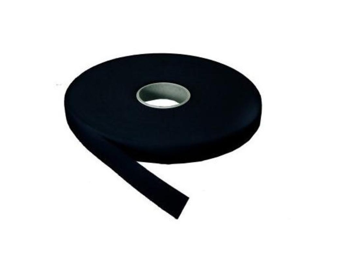 Velcro hembra adhesivo negro 20mm rollo 25m