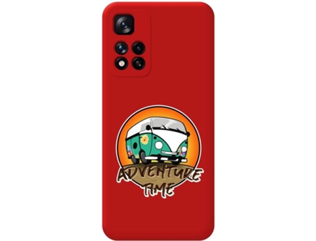 Carcasa para Xiaomi Redmi Note 11 Pro+ Plus 5G TUMUNDOSMARTPHONE Silicona Líquida Dibujos Rojo