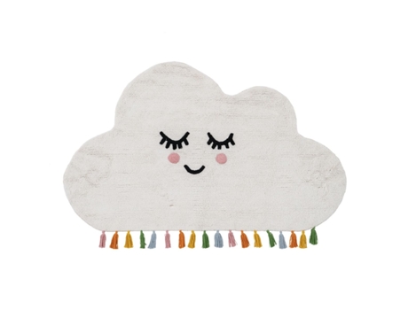Alfombra Infantil BIGBUY HOME (150.00 x 90.00 x 13.00 cm - Algodón - Blanco)
