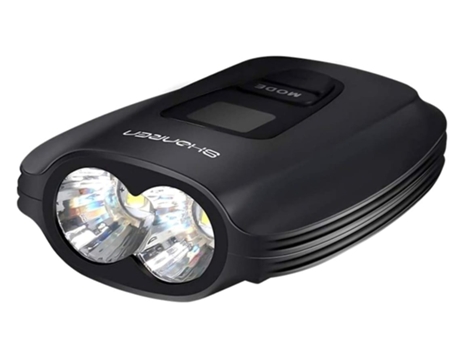 Luz de bicicleta inteligente 800 lúmenes Pantalla OLED Nivel / Hora / Fecha / Brújula USB Recargable Ip67 Impermeable Pa-Negro ENZONS