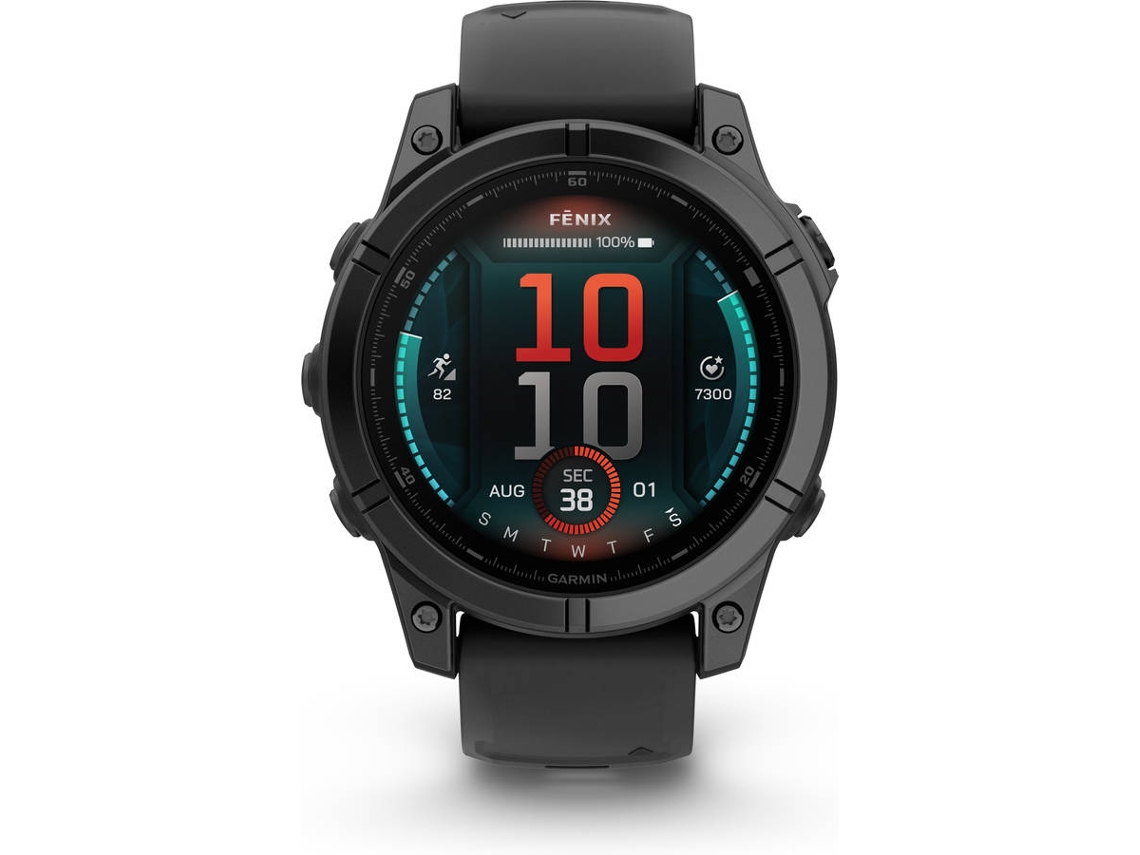 Reloj deportivo GARMIN Fenix E (47 mm - Acero inoxidable - Negro)
