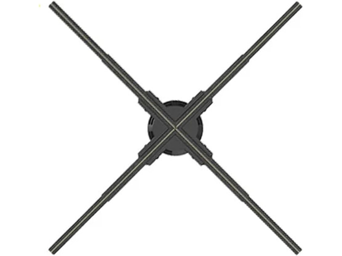 Holograma 3d Ventilador Proyector Pantalla Publicitaria Luces Letrero Luminoso Led
