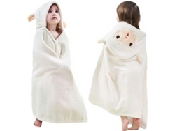 Toalla De Baño Grande, Suave Y Absorbente Con Capucha Para Bebés Y Niños Pequeños.