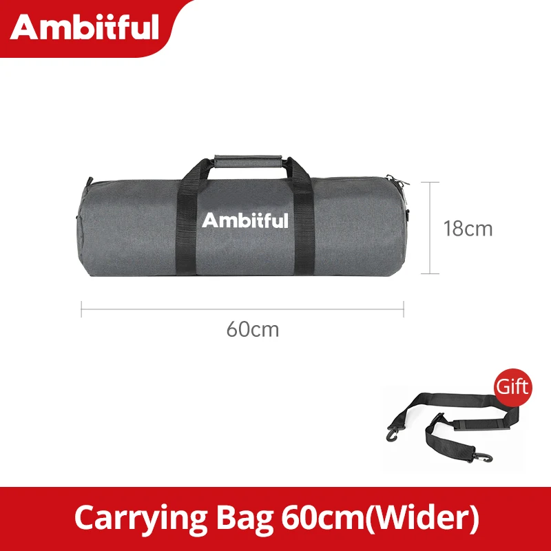 Bolsa de transporte acolchada para cámara, monopié/trípode, correa de hombro portátil, 60 cm
