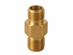 Adaptador de latón de 1/4" GHz - 1/4" GHz - Alta presión | Roscas de precisión | Agua y aire