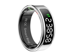 (talla 10, Plata) Anillo Inteligente Con Pantalla, Tacto Inteligente, Resistente Al Agua Hasta 5 Atm, Unisex, Admite Carga Inalámbrica.