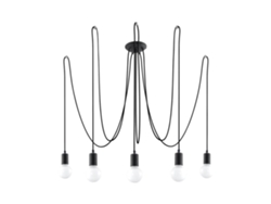 Sollux Sl.0371 Lámpara Edison 5 Negro