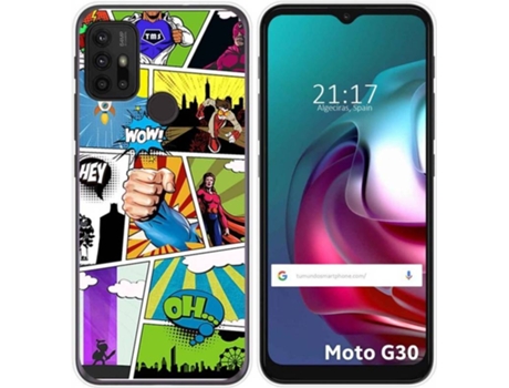 Carcasa Motorola Moto G10 / G30 TUMUNDOSMARTPHONE Comic Multicolor