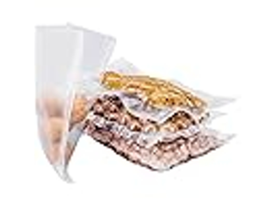 100 bolsas de almacenamiento al vacío Chrui, ideales para almacenar y congelar alimentos (25 x 35 cm)