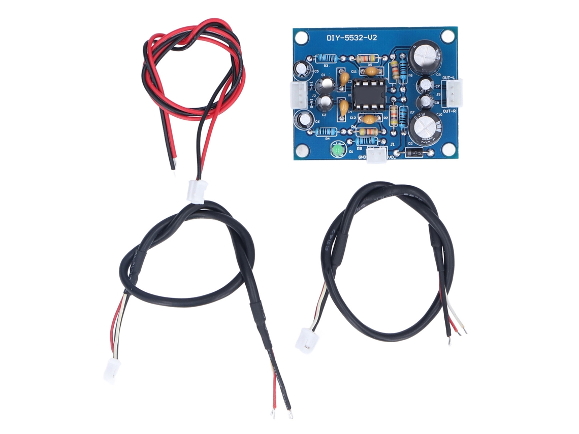 Placa Preamplificadora Pcb Con Fuente De Alimentación Monopolar De 12-35 V, Panel Frontal, Amplificación 5x.