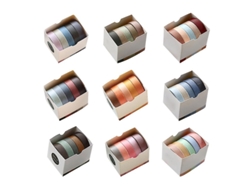 45 rollos de pegatinas de cinta decorativas repetibles elegantes para tienda de manualidades Diy ALLINLESS