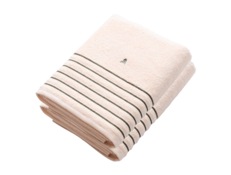 Juego de 2 Toallas de Ducha SCALPERS Home 100% Algodón (90x150cm Beige y Verde)